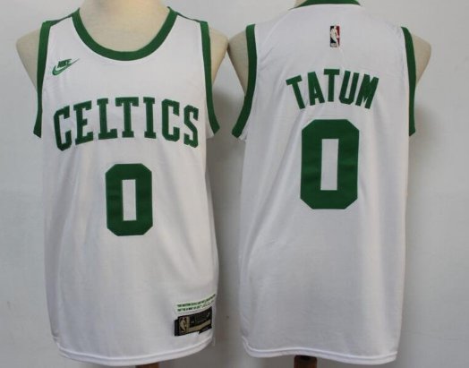 Boston Celtics #0 Jayson Tatum Classic Jersey White