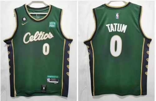Boston Celtics #0 Jayson Tatum 2022-2023 City Jerseys Green